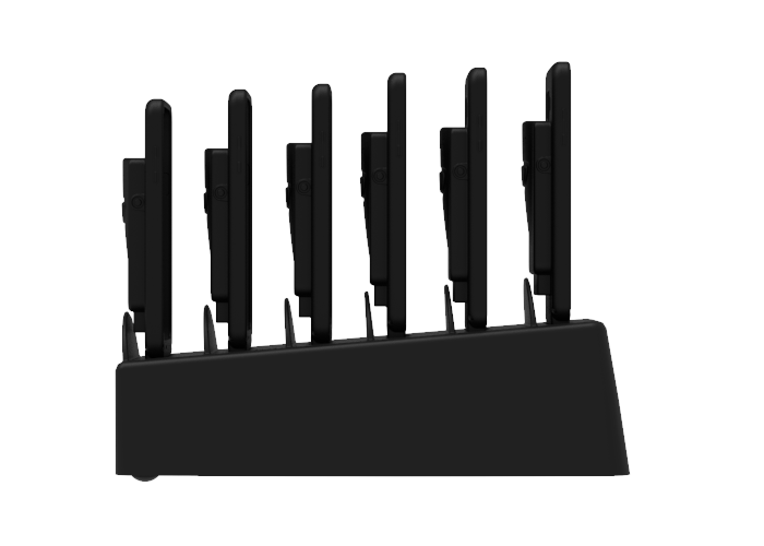 'DuraSled for Samsung J3, J5 with 6 Bay Charger - Side