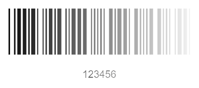 Schlecht gedruckter 1D-Barcode