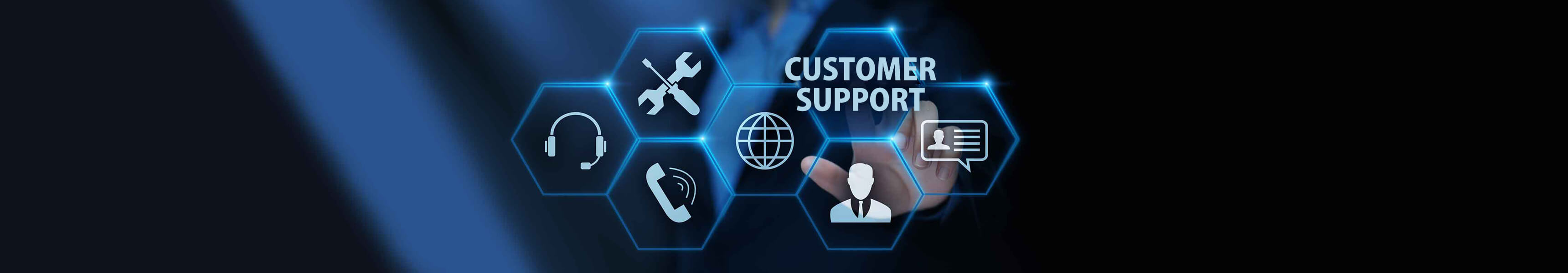 Customer Support Hex Diagram