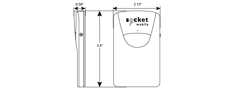 SocketScan 800 Series Dimensions